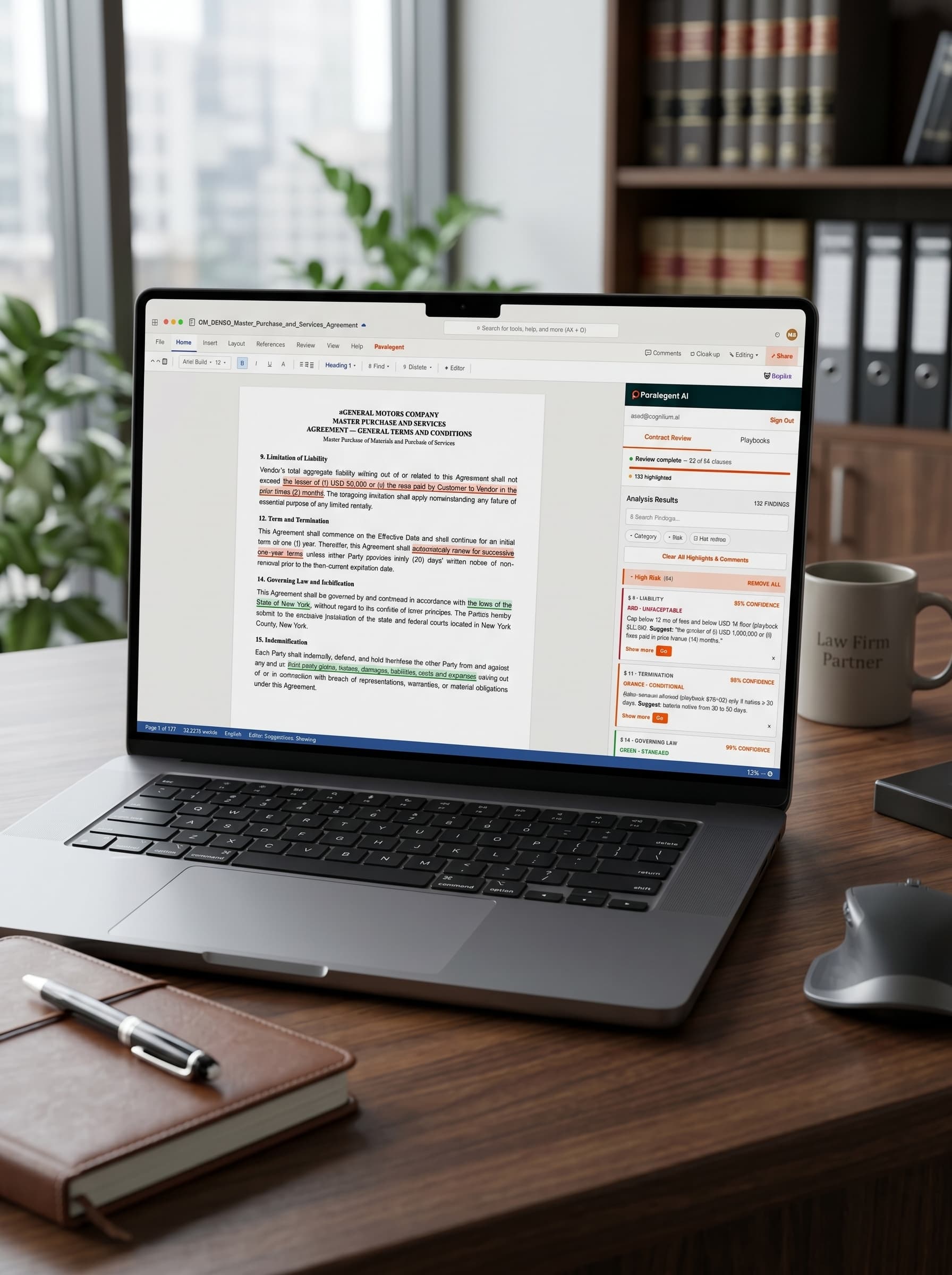 MS Word Add-in — Paralegent AI