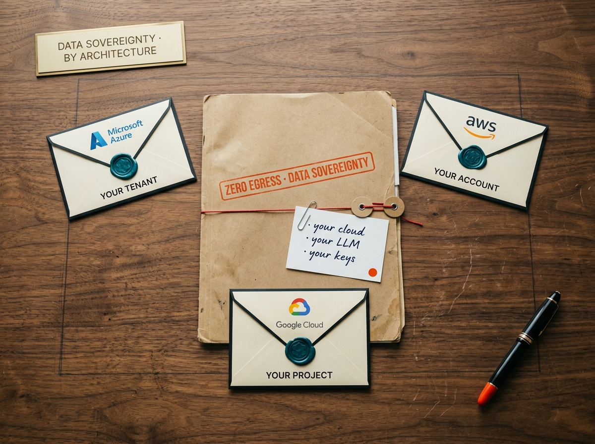 Paralegent AI data sovereignty — deployed in your cloud with zero data egress