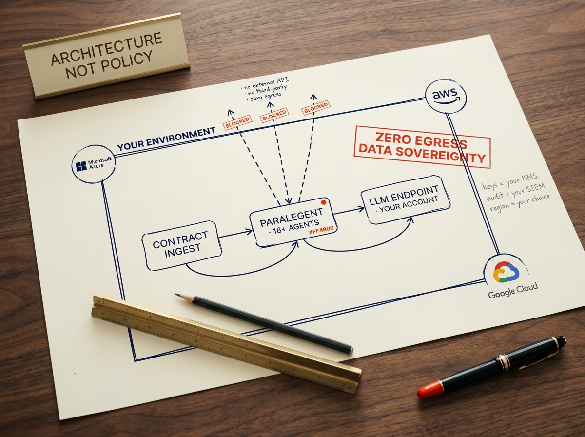 Paralegent AI zero data egress architecture
